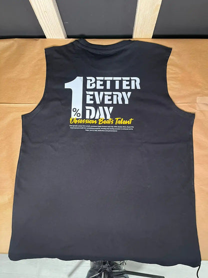 Camiseta sin mangas 1% BETTER EVERY DAY en underrated.es