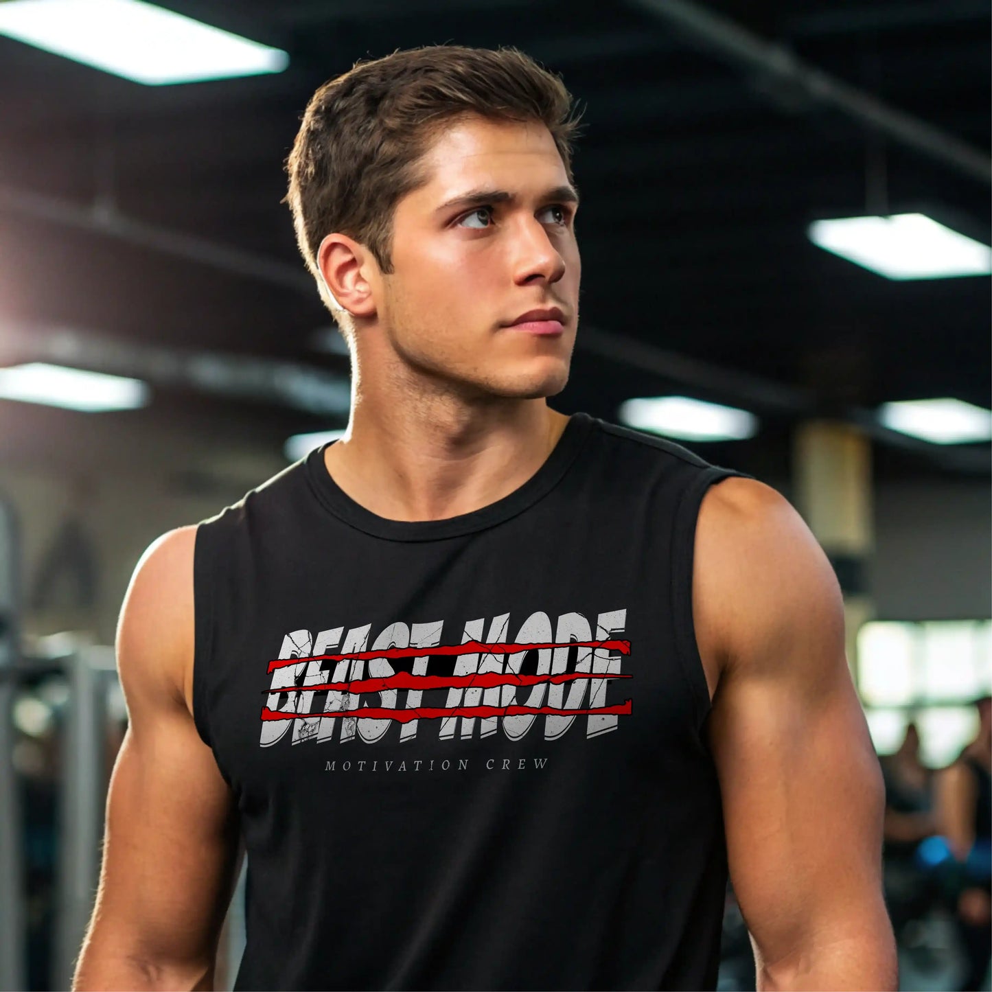 Camiseta sin mangas BEAST MODE en underrated.es