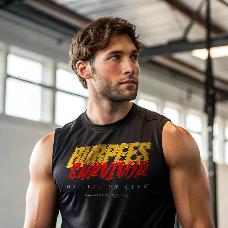Camiseta sin mangas BURPEES SURVIVOR en underrated.es