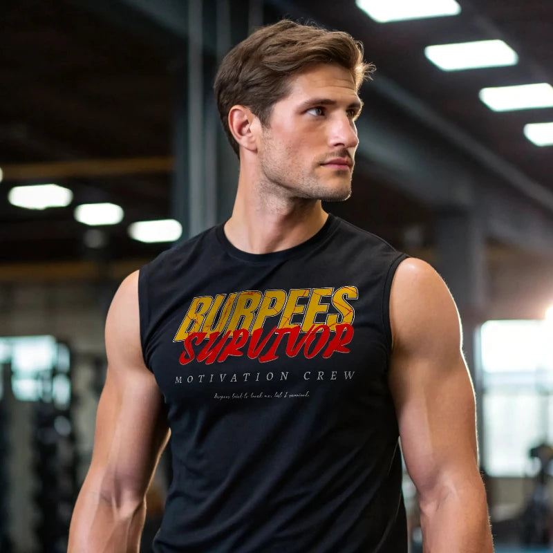 Camiseta sin mangas BURPEES SURVIVOR en underrated.es