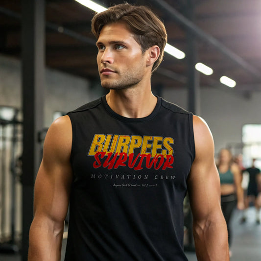 Camiseta sin mangas BURPEES SURVIVOR en underrated.es