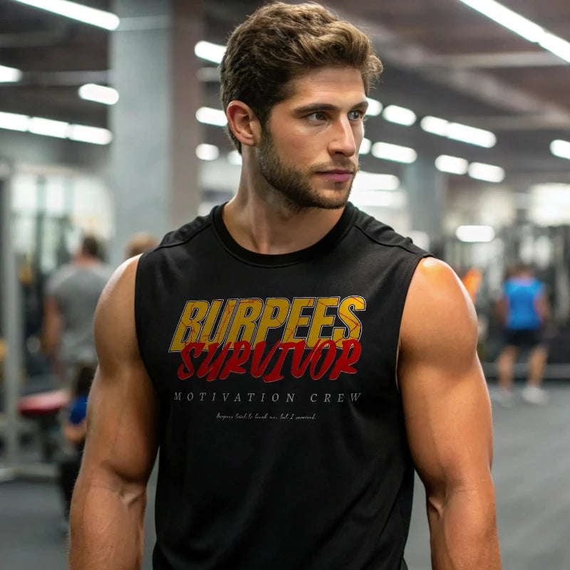 Camiseta sin mangas BURPEES SURVIVOR en underrated.es