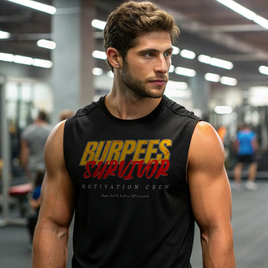 Camiseta sin mangas BURPEES SURVIVOR en underrated.es