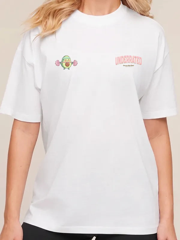 Camiseta oversize guacate fit en underrated