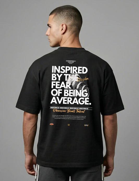 INSPIRED BY THE FEAR CAMISETA OVERSIZE GYM
