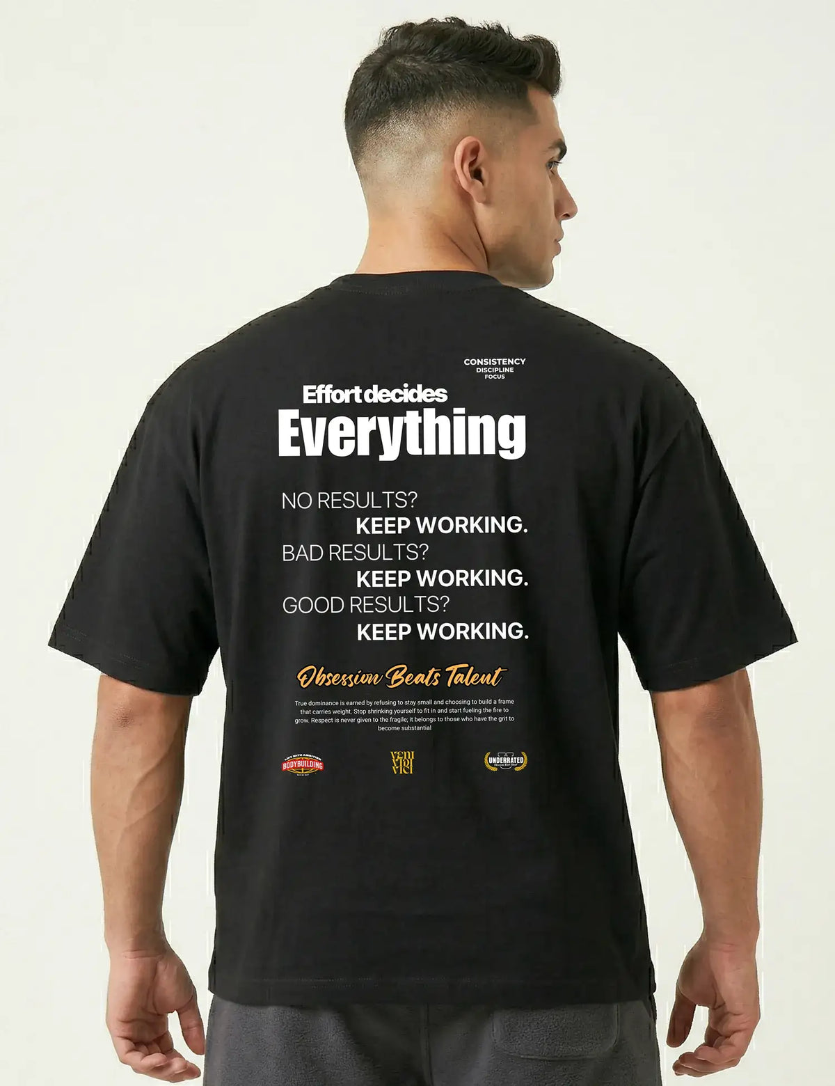 CAMISETA OVERSIZE GYM KEEP WORKING