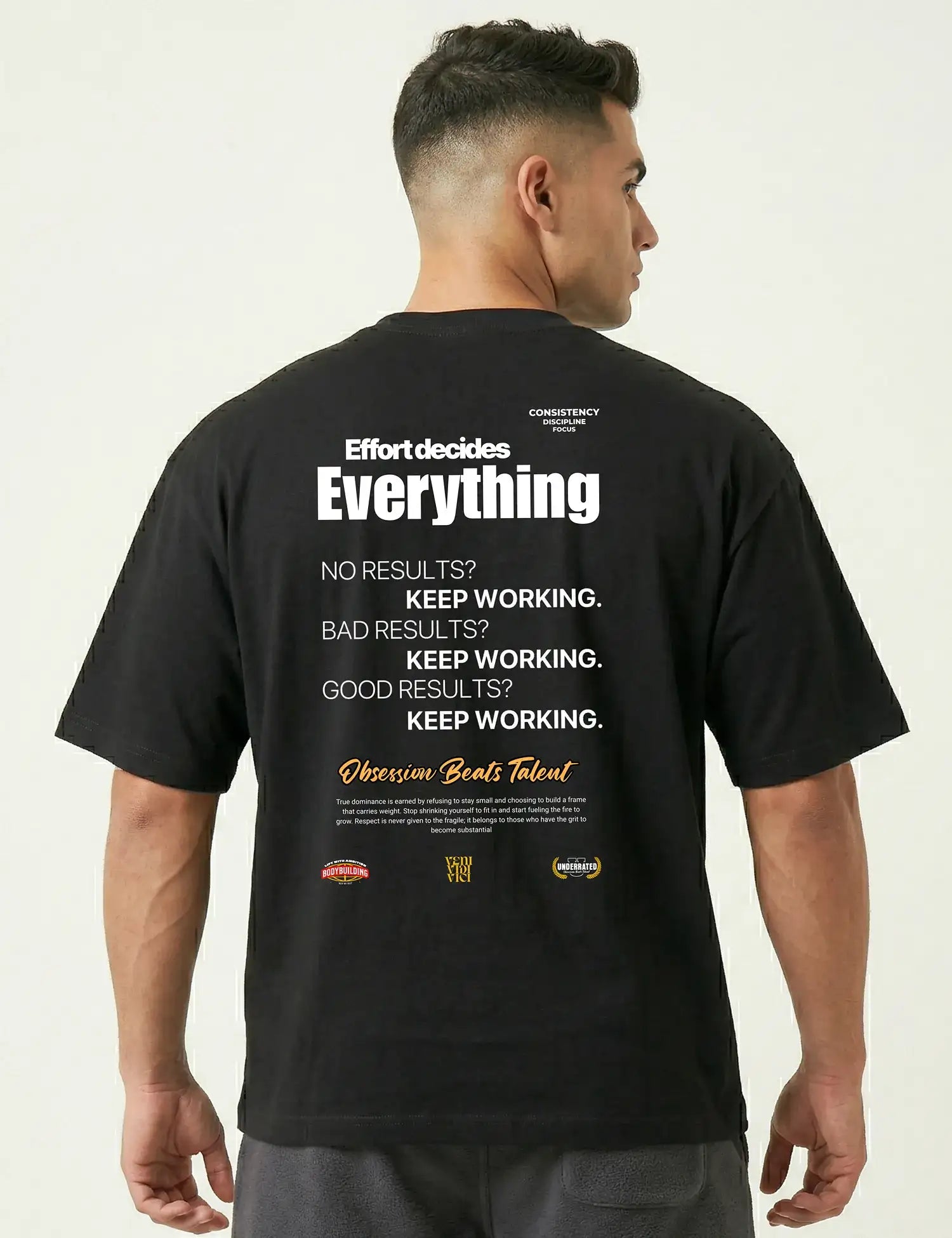 CAMISETA OVERSIZE GYM KEEP WORKING
