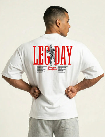 CAMISETA OVERSIZE GYM LEG DAY
