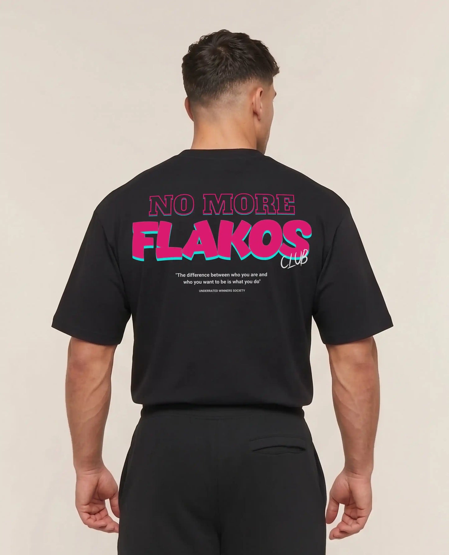 CAMISETA OVERSIZE GYM NO MORE FLAKOS