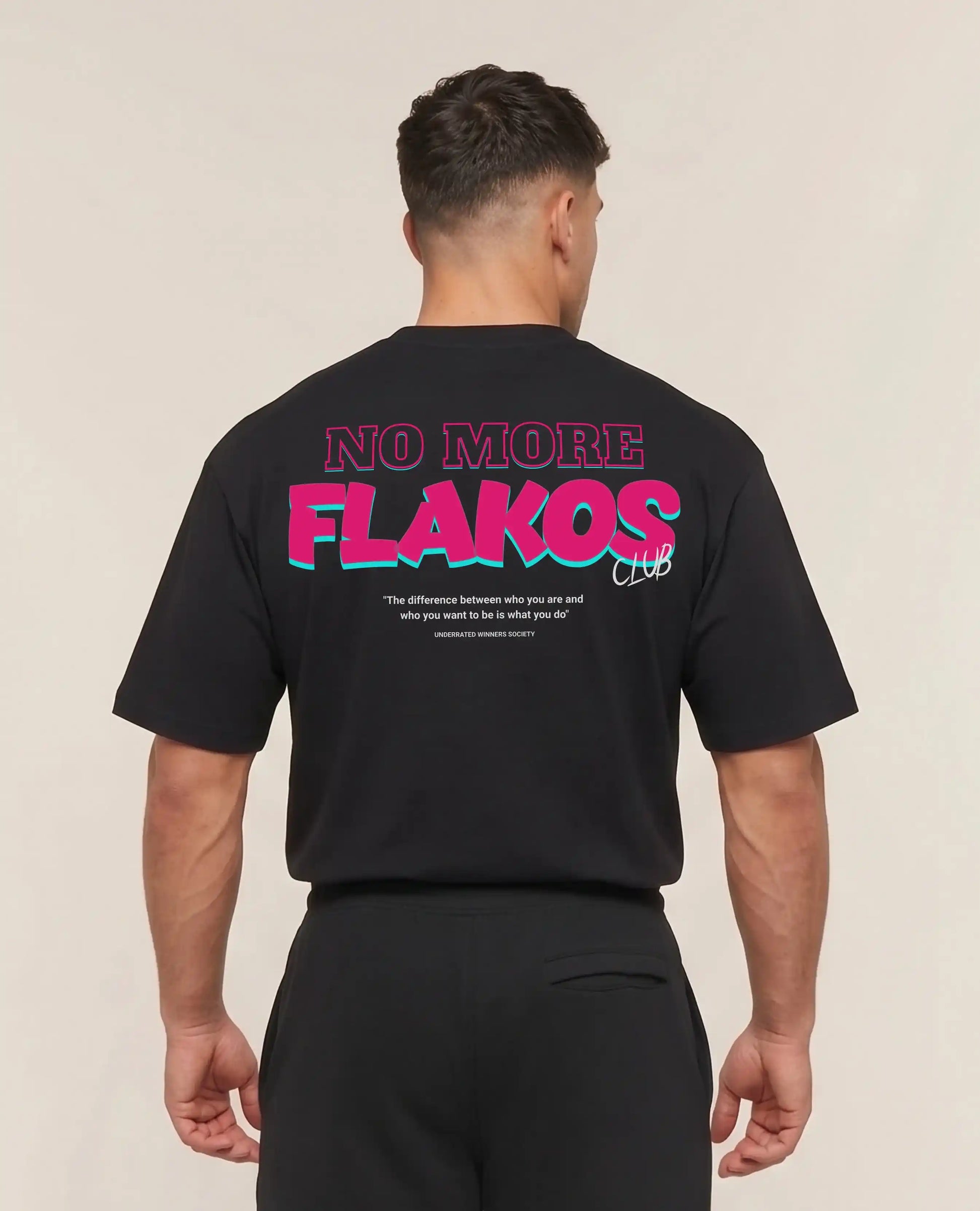 CAMISETA OVERSIZE GYM NO MORE FLAKOS