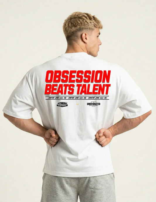 CAMISETA OVERSIZE GYM OBSESSION BEATS TALENT