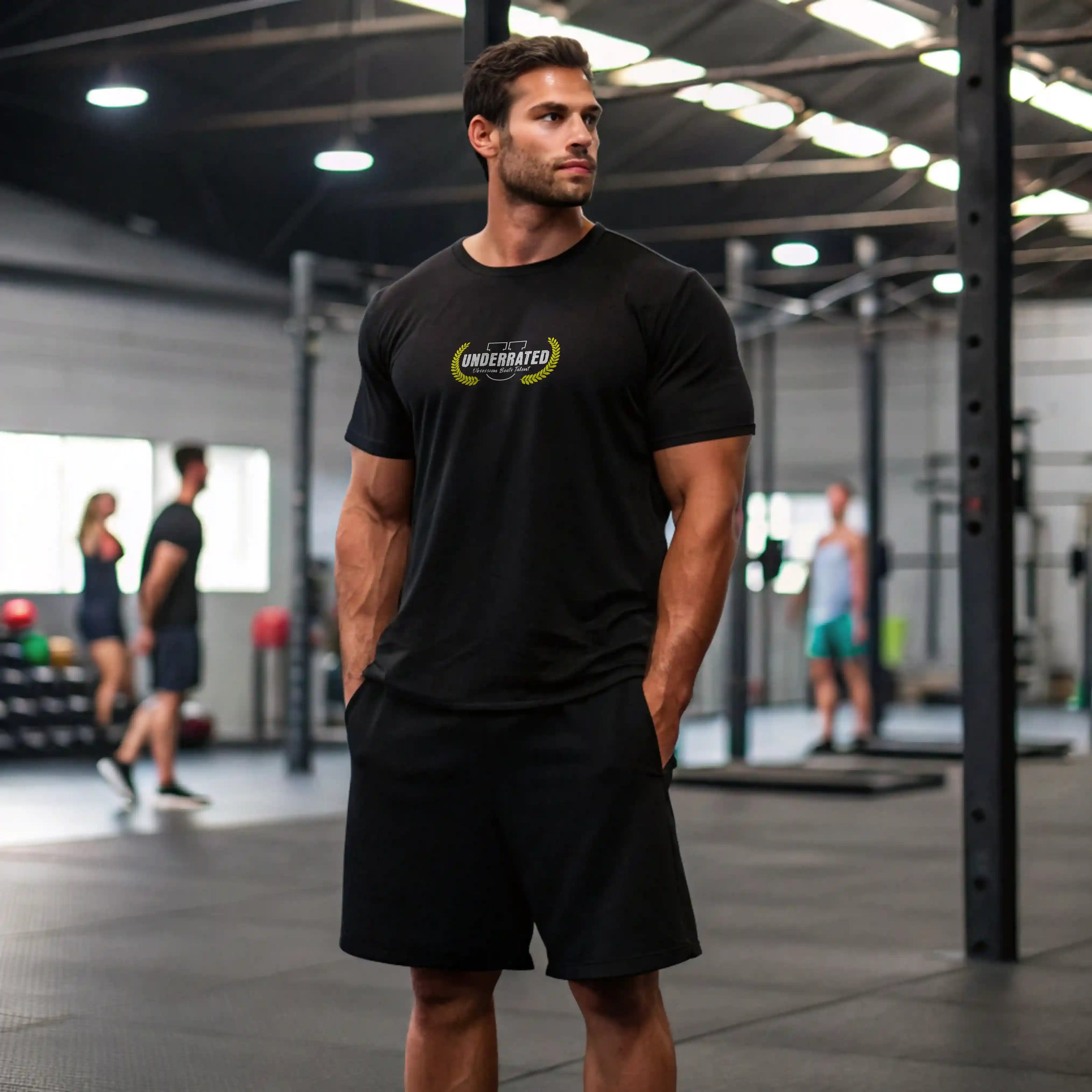 outfit oversize gym de camiseta oversize y pantalones cortos en underrated.es