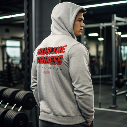 Sudadera gym TRUST THE PROCESS en Underrated.es
