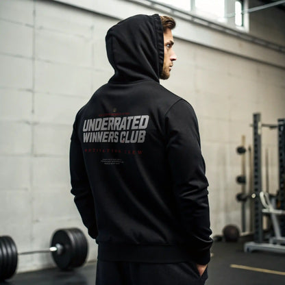 Sudadera gym UNDERRATED WINNERS CLUB BLACK en Underrated.es