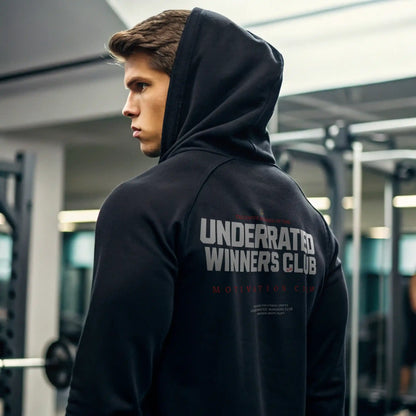 Sudadera gym UNDERRATED WINNERS CLUB BLACK en Underrated.es