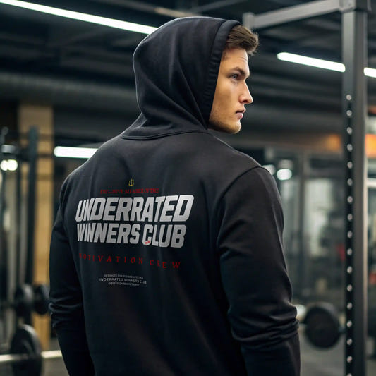 Sudadera gym UNDERRATED WINNERS CLUB BLACK en Underrated.es