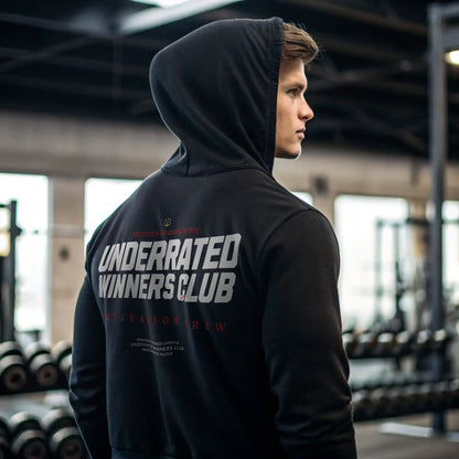 Sudadera gym UNDERRATED WINNERS CLUB BLACK en Underrated.es