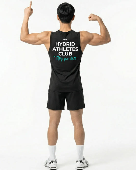 Tank TOP HYBRID ATHLETES CLUB - camiseta sin mangas gym - blanco