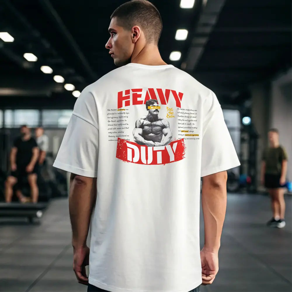 camiseta oversize gym HEAVYDUTY en Underrated