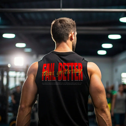 Camiseta sin mangas FAIL BETTER THAN YESTERDAY EN UNDERRATED